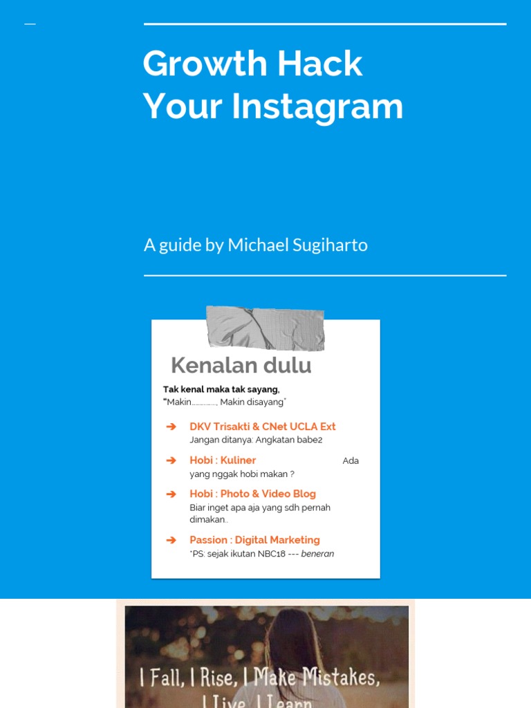 Growth Hack Your Instagram Cyberspace Written Communication