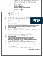 Chemistry Assignment (Class - Xii) Polymers: NH CH NH C CH C