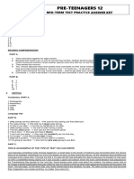 Mid-Term Test Practice Answer Key