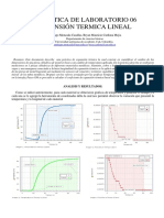 Informe 06 Fisica Expansion Termica