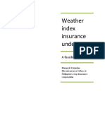 ENV STUDY Philipines Feasibility Study Weather Index Insurance