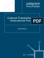 Ashok Bery (Auth.) - Cultural Translation and Postcolonial Poetry-Palgrave Macmillan UK (2007) PDF