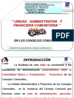 " Unidad Administrativa Y Financiera Comunitaria ": en Los Consejos Comunales