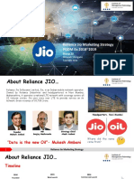 Reliance Jio Marketing Strategy PGDM Ex 2018 2019: Group 13