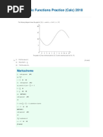 Trigonometric Functions Practice Calc 2018 Key