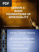 Basic Foundations of Spirituality