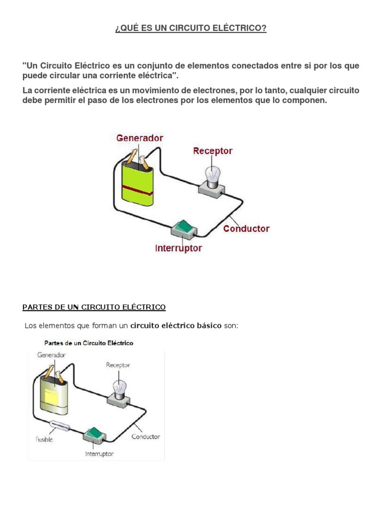 Qué Es Un Circuito Eléctrico Electricidad Generador