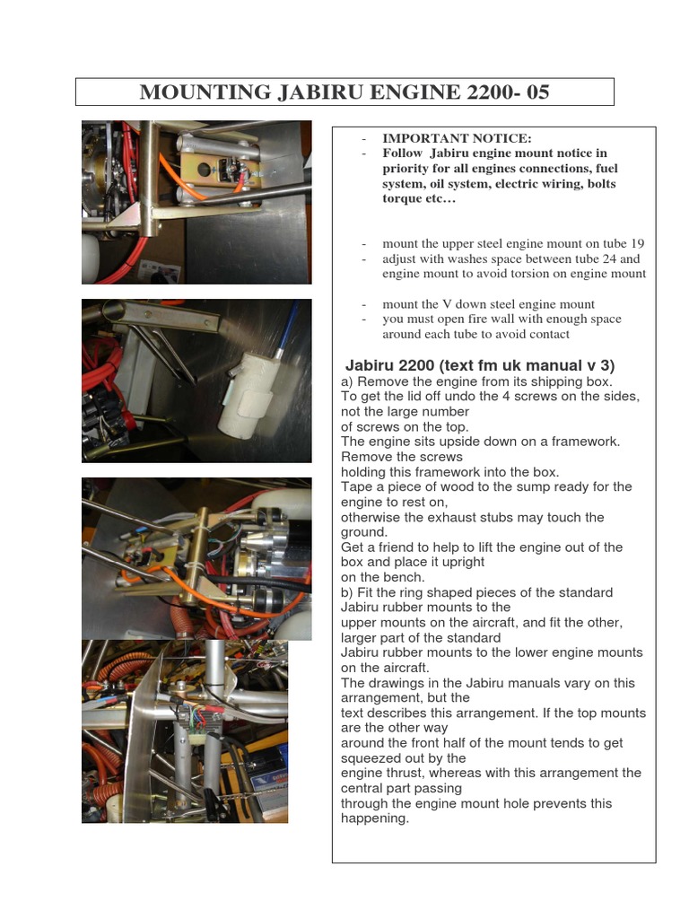 Montage Jabiru 06 PDF Engines Nut (Hardware)