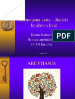 Zabranjena Vrata-Kviz 4. OS Bjelovar