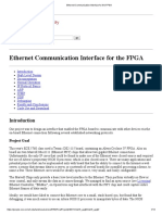 Ethernet Communication Interface For The FPGA