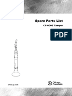 Spare Parts List: CP 0003 Tamper