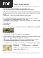 Avaliação História 7 ano