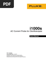 AC Current Probe For Oscilloscopes: Users Manual