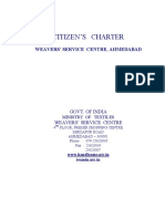 Citizen'S Charter: Weavers' Service Centre, Ahmedabad