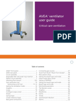 Avea Ventilator User Guide: Critical Care Ventilation