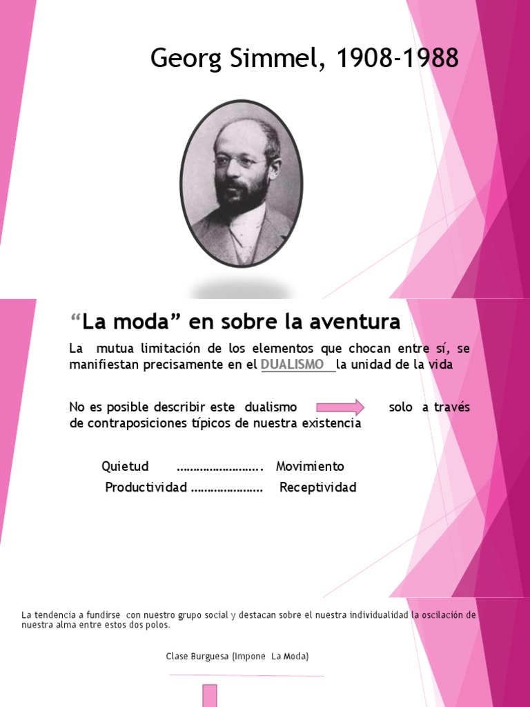 Simmel, La Moda PDF Fashion Vida