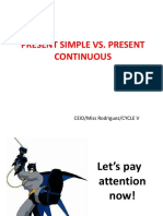 Simple Present Present Continuous