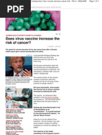Swine Flu Vac Cancer