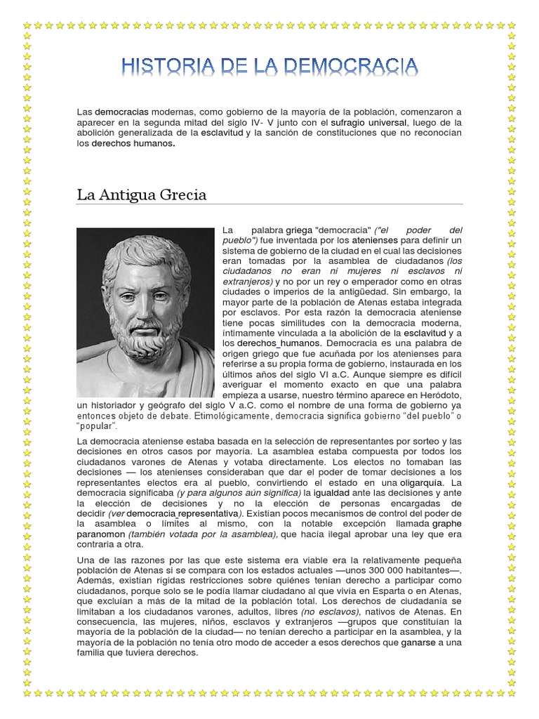 El surgimiento de la democracia en la antigüedad: los orígenes griegos ...