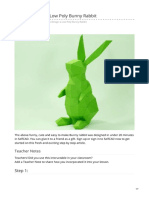 Low Poly Bunny Rabbit Design in Under 20 Minutes