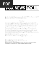 Fox News Poll, August 14