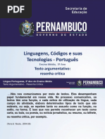 Texto Argumentativo Resenha Crítica