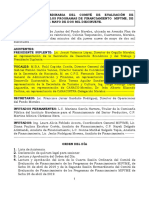 Ejemplo de Acta de Sesión Ordinaria