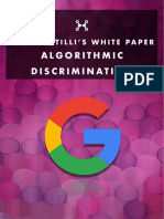 Pete Santilli's "White Paper" - ALGORITHMIC DISCRIMINATION