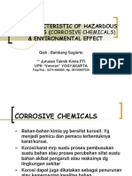 6A. Characteristic of Hazardous Chemicals (Corrosive Chemicals) & Environmental Effect