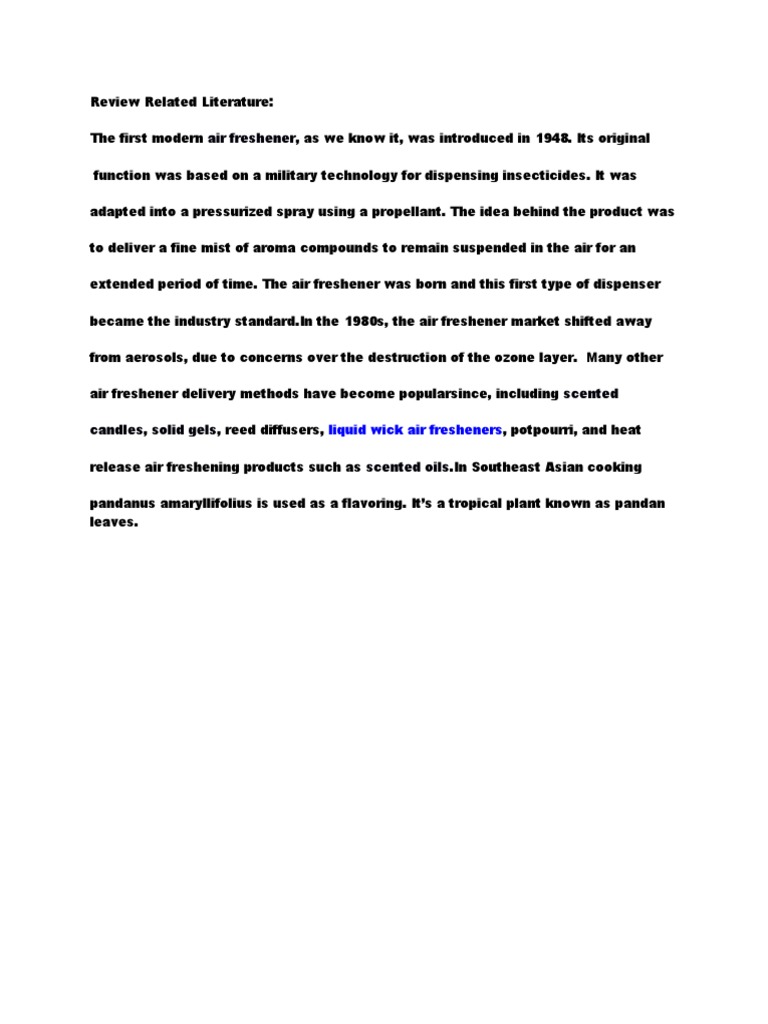 Air Freshener Liquid Wick Air Fresheners PDF