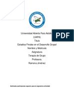 Tarea 5. Terapia de Grupos