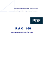 RAC 160 - Seguridad de La Aviacion Civil