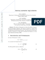 On Fractional Kinetic Equations: R.K. Saxena