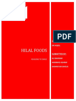 Hilal Foods Asignment