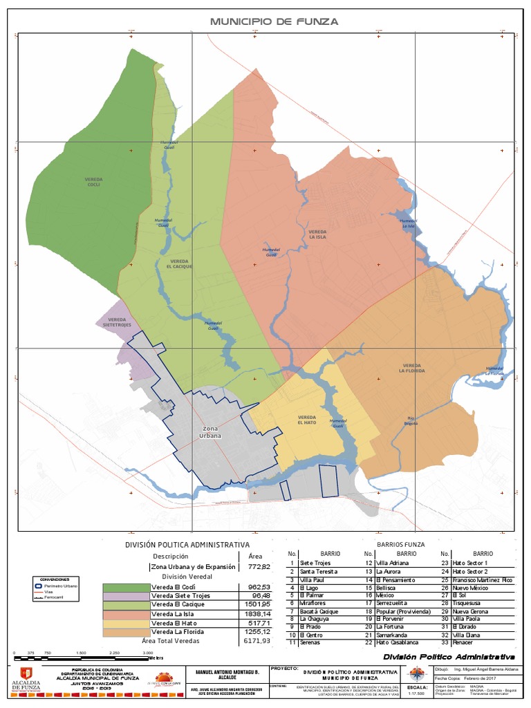 Mapa y Barrios de Funza, Cundinamarca | PDF