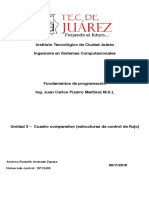 U3 - Actividad Cuadro Comparativo - Estructuras de Control de Flujo