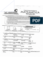 Examen de Matematicas