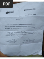 Documento de Hidrocapital. 