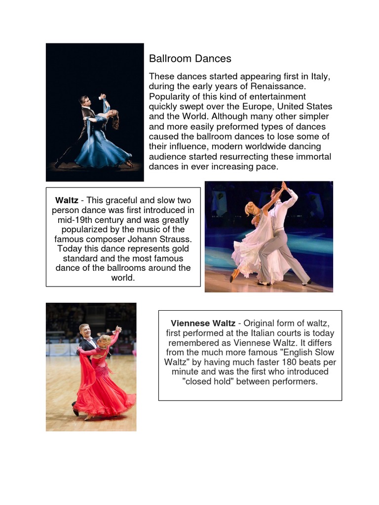 Ballroom Dances | PDF | Ballroom Dance | Dances