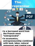 ENTREPRENEURSHIP