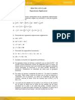 Practica en Clase - Expresiones Algebraicas PDF