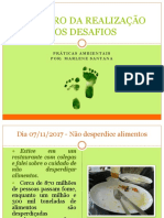 Registro Da Realização Dos Desafios