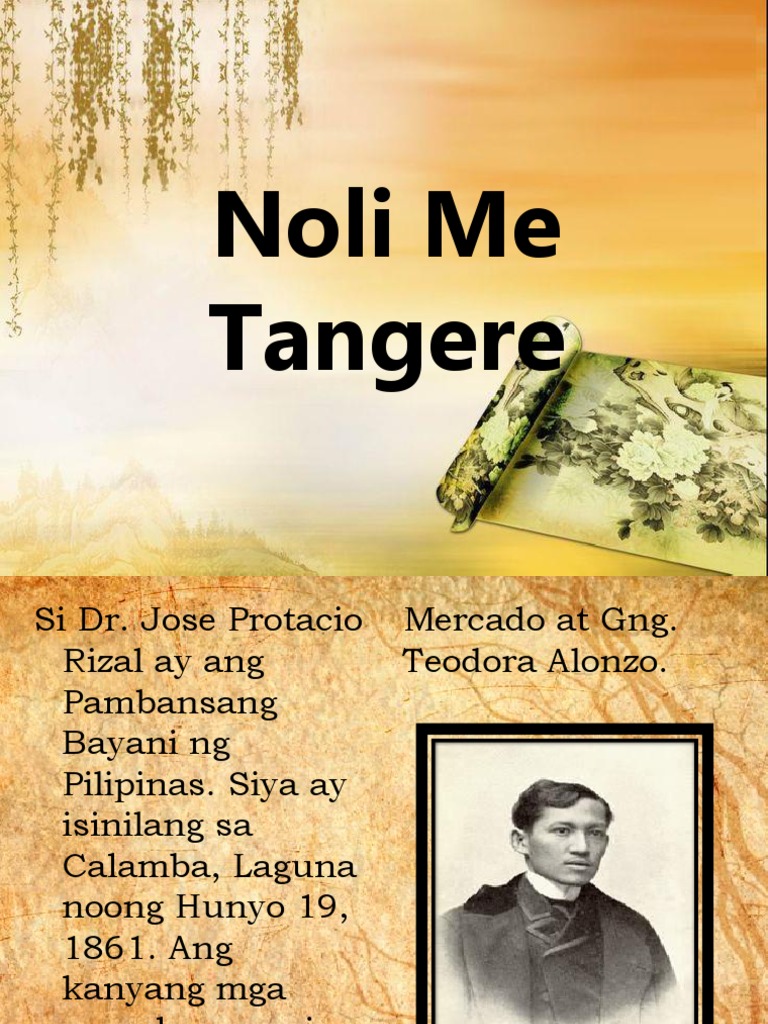 Noli Me Tangere Report Ppt
