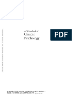 APA Handbook of Clinical Psychology PDF