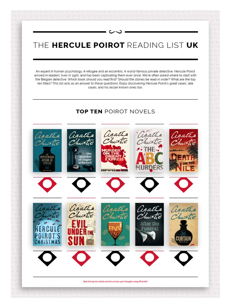 The Hercule Poirot Reading List Uk: Top Ten Poirot Novels | PDF ...