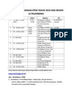 Jadwal Pelaksanaan PPDB Tahun 2019 Sma Negeri 13 Palembang