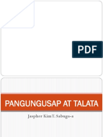 Pangungusap at Talata