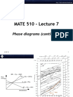 MATE 510 - Lecture 7: Phase Diagrams (Continued)