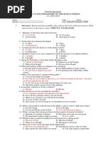 Answer Key - Philo Exam