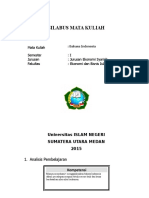 Bahasa Indonesia Mata Kuliah